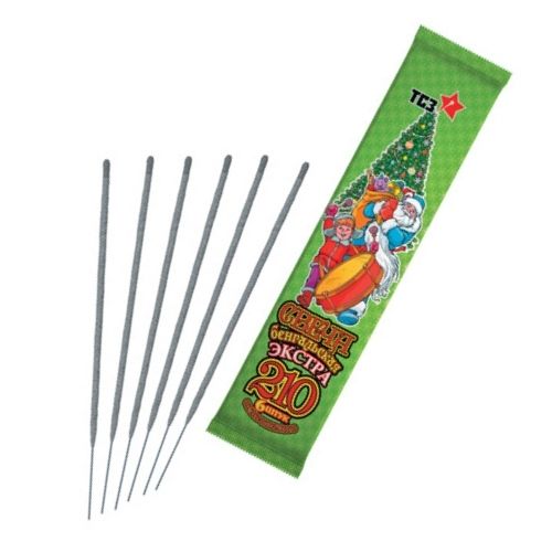 Бенгальская свеча 210мм "Экстра" (толстая) (6шт)    200/6