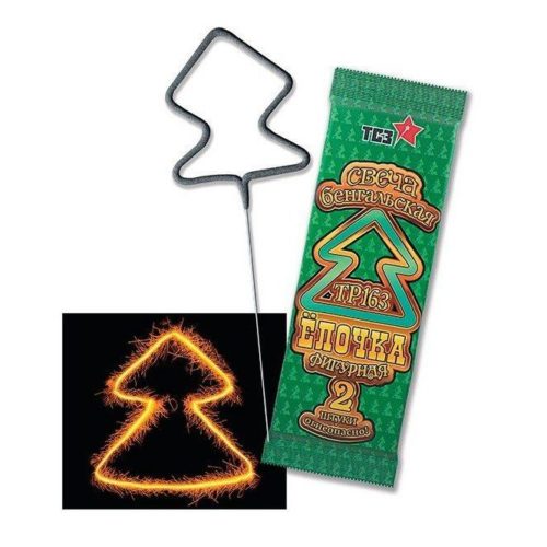 Бенгальская свеча Ёлочка (2 шт) 100/1/2