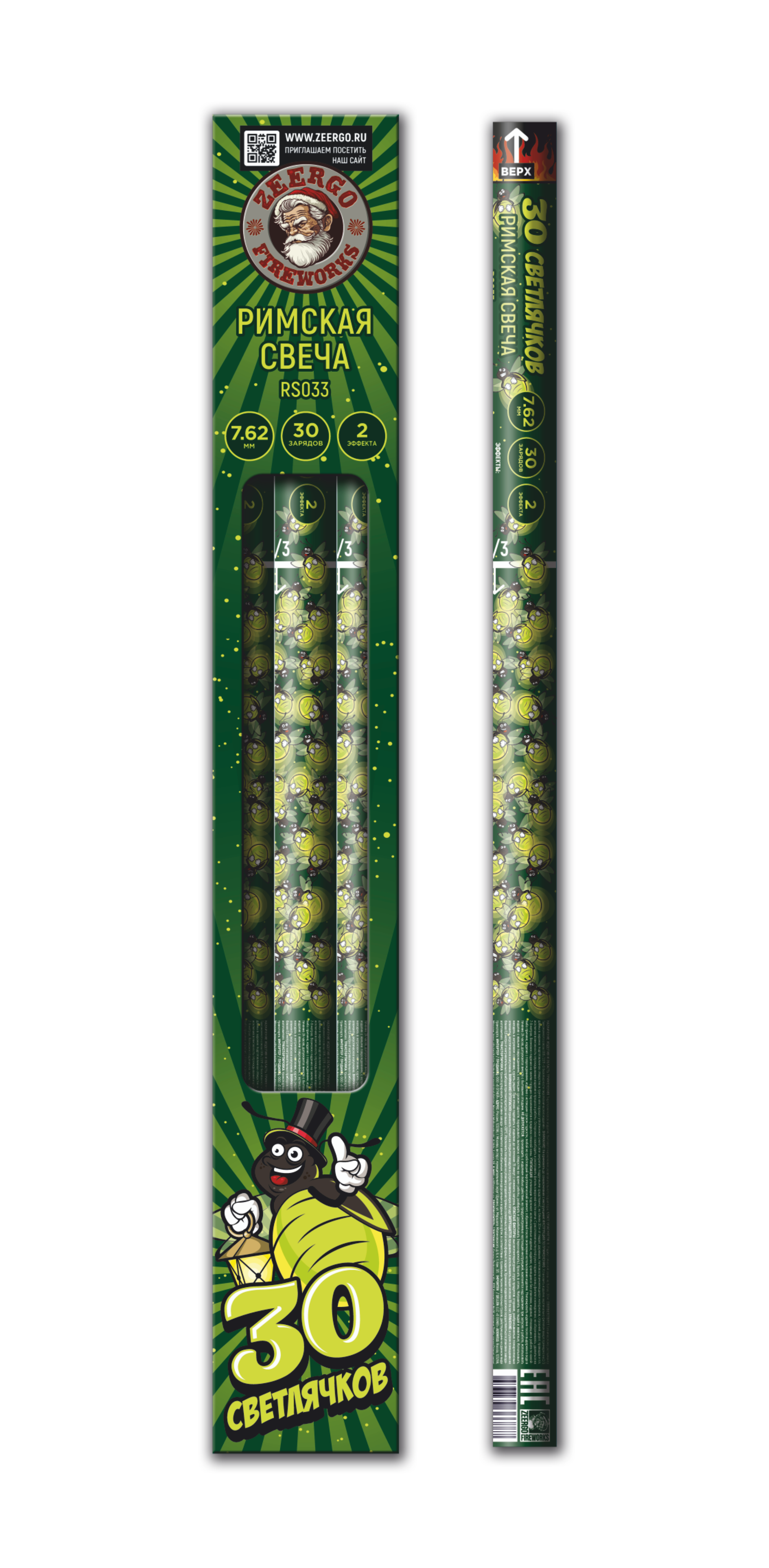 Римская свеча 30 Светлячков (0.3"х30) 1/36/12