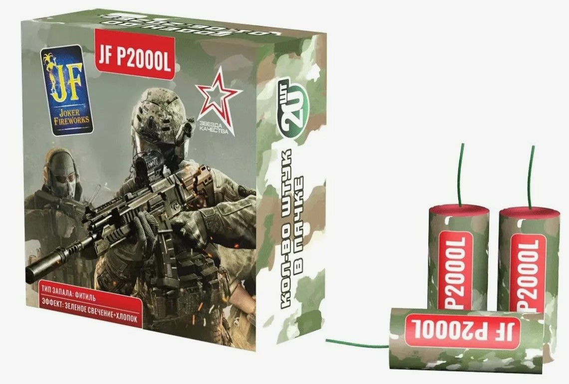 Петарда Пиратка средняя (20 шт) 100/1/20