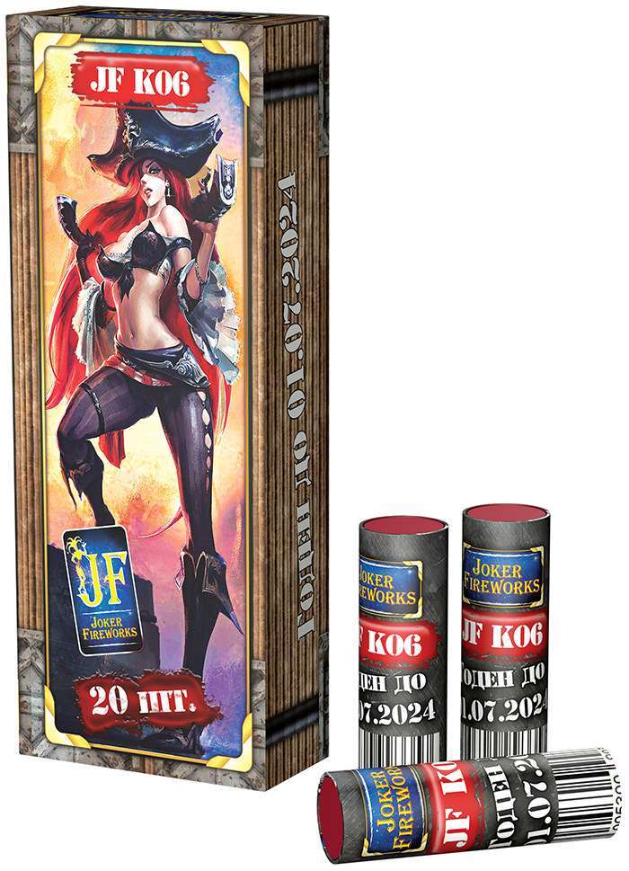 Петарда JF K06 70*20 (20 шт)  60/20