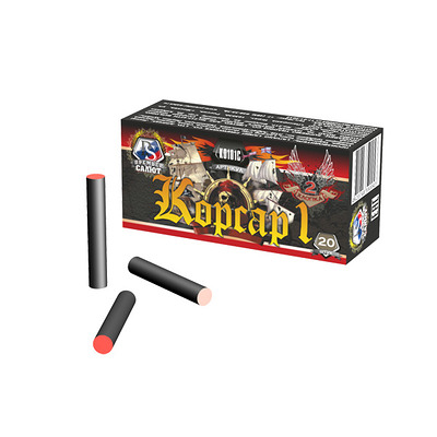 Петарда Корсар 1 Два хлопка (20 шт) 24/30/20
