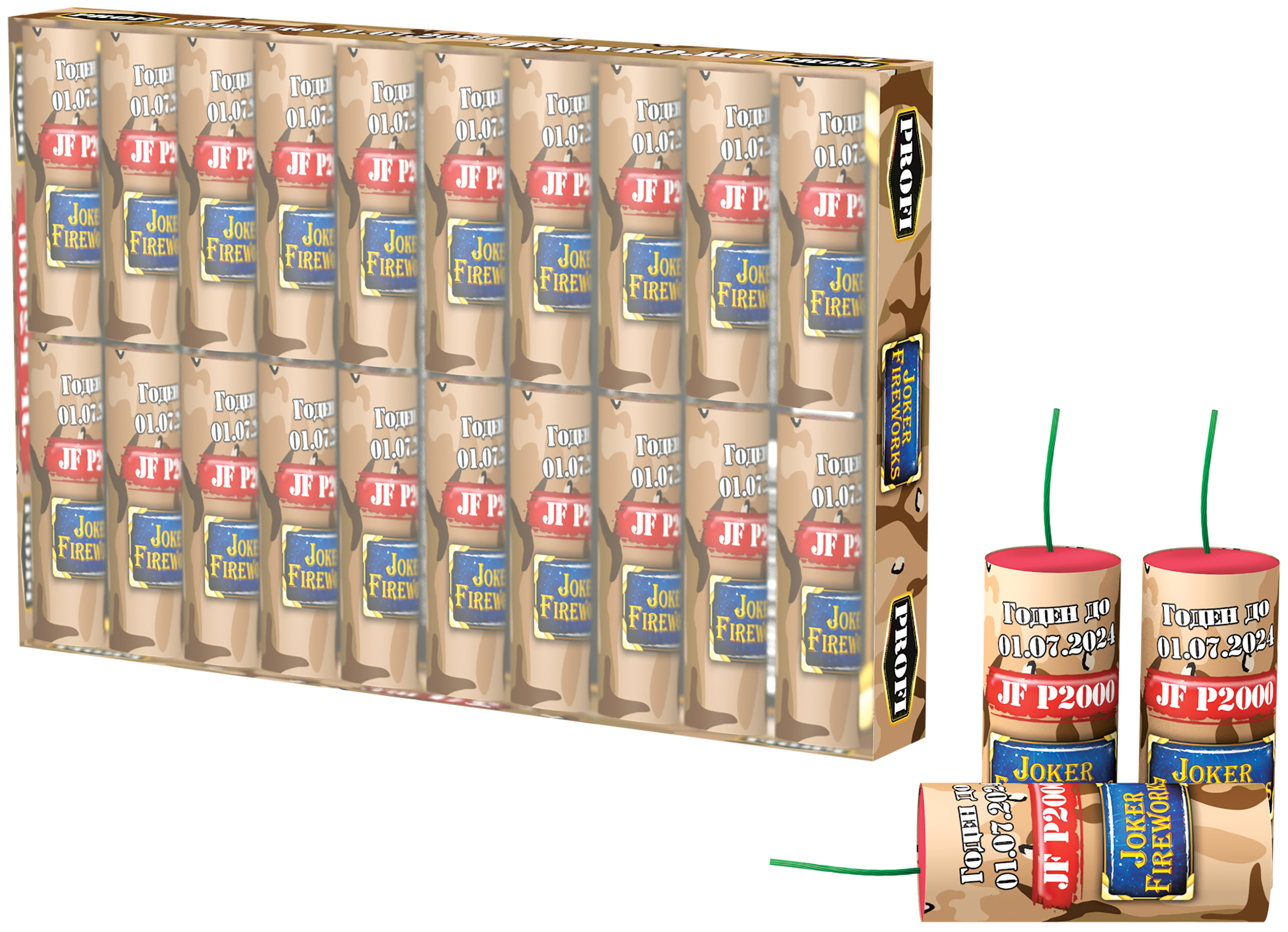 Петарда Пиратка средняя JF P2000 (20 шт) 50/20