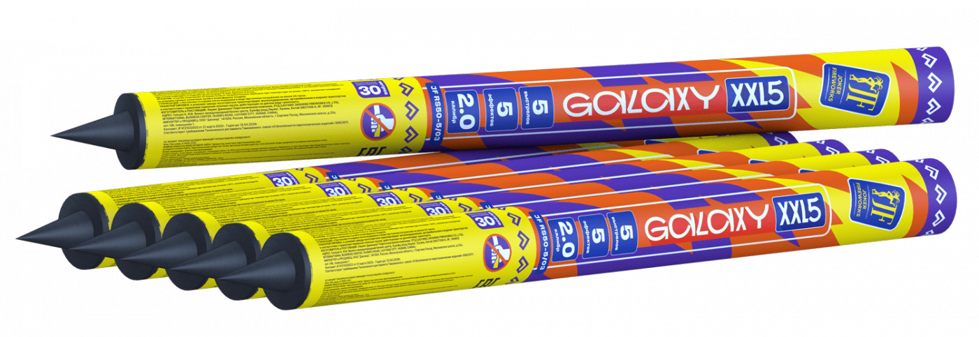 Римская свеча "Galaxy XXL5" (2"х5) 16/1