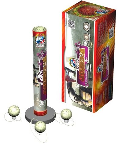 Фестивальные шары Ацтека (мортира + 6шт) (2"х6) 12/6/1