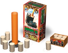 Фестивальные шары Доп заряды к артикулу 08009 Мортира 45  (6 шт) (1.75"х6) 24/1