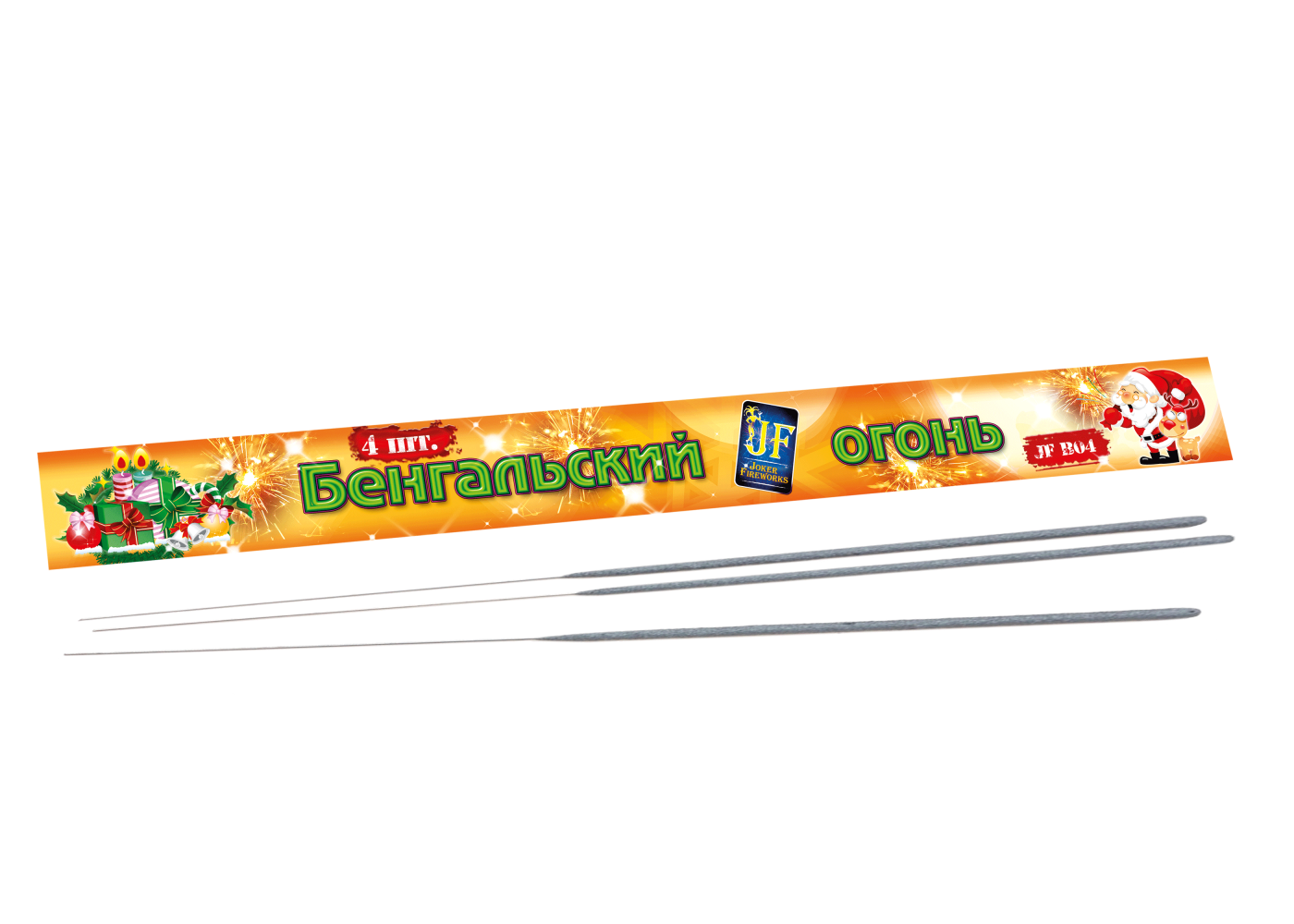 Бенгальская свеча 400 мм (4 шт) 10/20/4