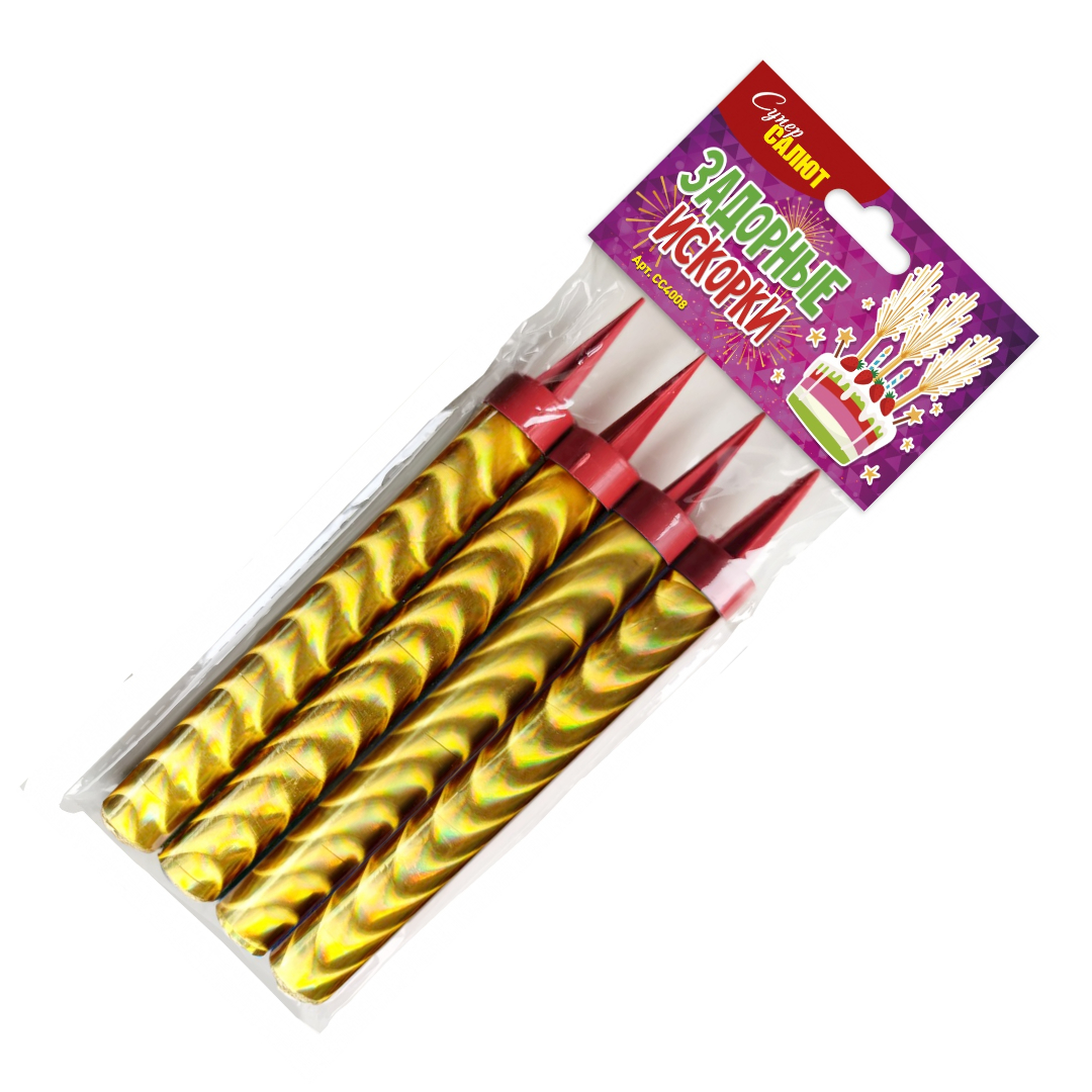 Фонтан Задорные искорки 10 см (4 шт) 150/4