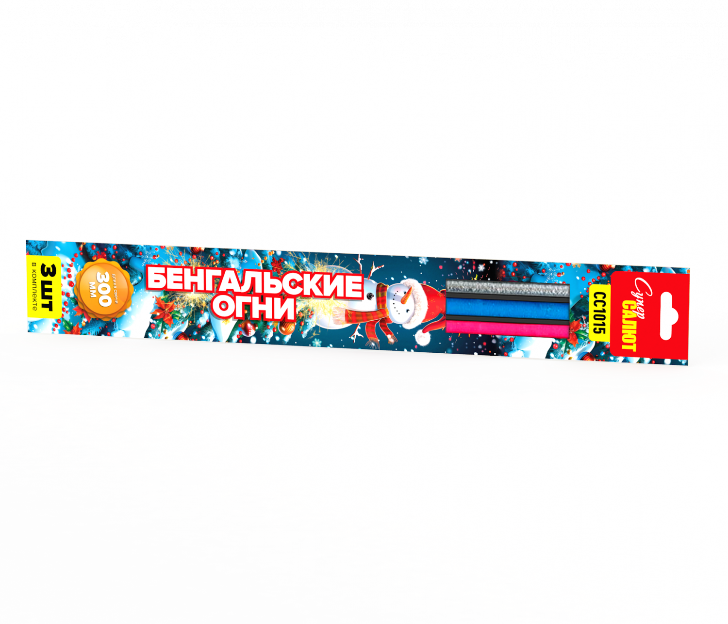 Бенгальские огни 300мм (толстая) (3 шт.) 8/20/3