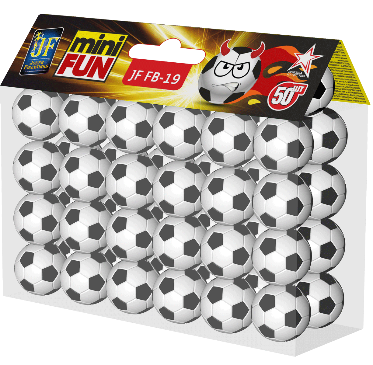 Петарда Футбольный мяч-19 (50 шт) 100/50
